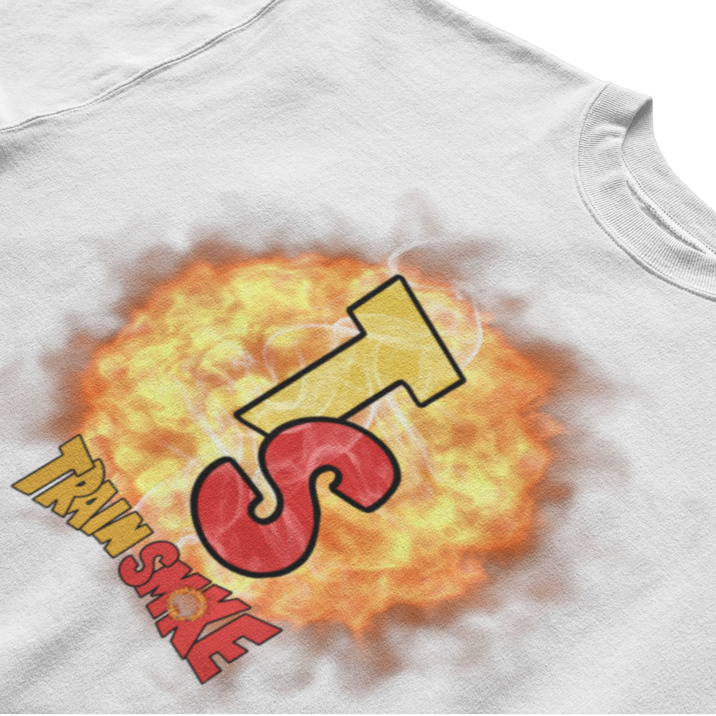 TrainSmoke - TS Flame T-Shirt - White