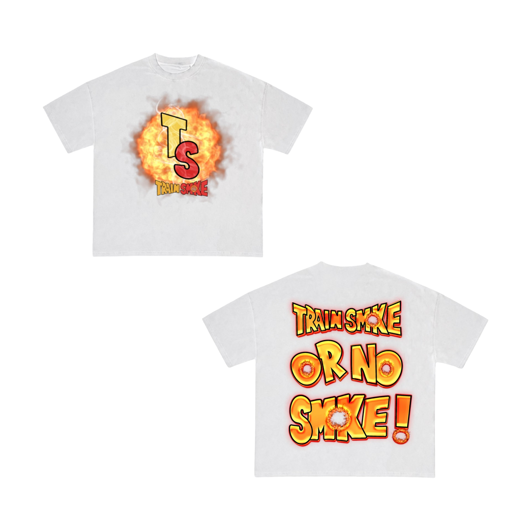 TrainSmoke - TS Flame T-Shirt - White